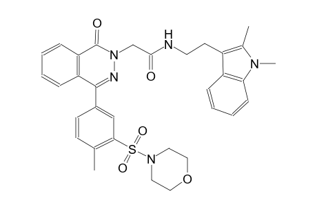 2-phthalazineacetamide, N-[2-(1,2-dimethyl-1H-indol-3-yl)ethyl]-1,2-dihydro-4-[4-methyl-3-(4-morpholinylsulfonyl)phenyl]-1-oxo-