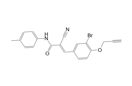 (2E)-3-[3-bromo-4-(2-propynyloxy)phenyl]-2-cyano-N-(4-methylphenyl)-2-propenamide