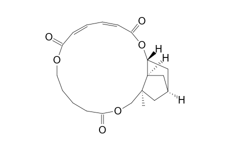 (3E,5Z,16R*,16aS*,18R*,19aR*)-11,12,16,16a,17,18,19,19a-octahydro-16-methyl-16,18-methano-9H,15H-cyclopenta[b][1,6,12]trioxacyclooctadecin-2,7,13(10H)-trione