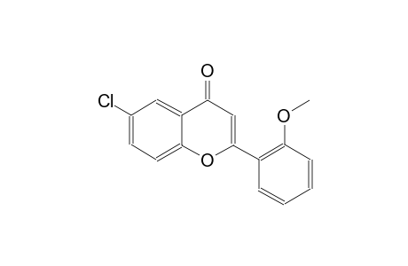 4H-1-benzopyran-4-one, 6-chloro-2-(2-methoxyphenyl)-