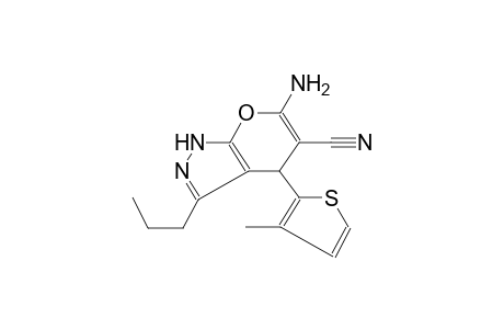 6-amino-4-(3-methyl-2-thienyl)-3-propyl-1,4-dihydropyrano[2,3-c]pyrazole-5-carbonitrile