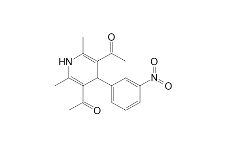 1-[5-acetyl-2,6-dimethyl-4-(3-nitrophenyl)-1,4-dihydropyridin-3-yl]ethanone