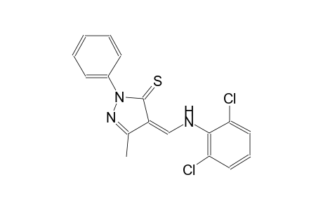 (4Z)-4-[(2,6-dichloroanilino)methylene]-5-methyl-2-phenyl-2,4-dihydro-3H-pyrazole-3-thione