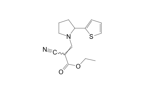 alpha-cyano-2-(2-thienyl)-1-pyrrolidineacrylic acid, ethyl ester