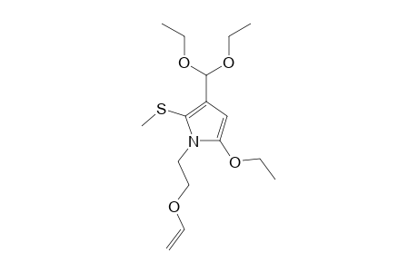 3-DIETHOXYMETHYL-5-ETHOXY-2-METHYLTHIO-1-(2-VINYLOXYETHYL)-PYRROLE