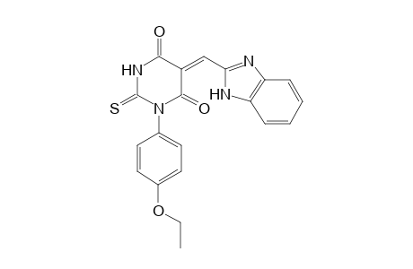 (5Z)-5-(1H-benzimidazol-2-ylmethylene)-1-(4-ethoxyphenyl)-2-thioxo-hexahydropyrimidine-4,6-dione