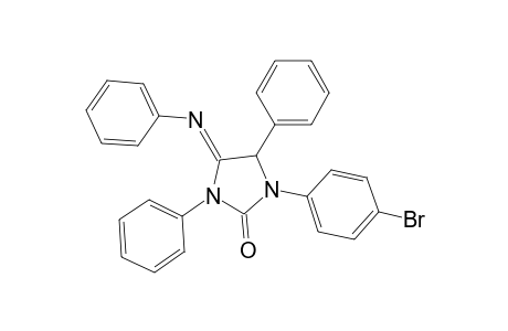 2-Imidazolidinone, 1-(4-bromophenyl)-3,5-diphenyl-4-(phenylimino)-