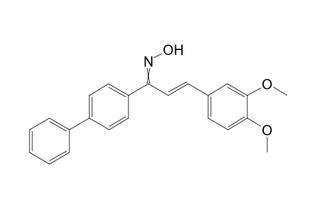 (2E)-1-([1,1'-biphenyl]-4-yl)-3-(3,4-dimethoxyphenyl)prop-2-en-1-oneoxime