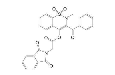 3-benzoyl-2-methyl-1,1-dioxido-2H-1,2-benzothiazin-4-yl (1,3-dioxo-1,3-dihydro-2H-isoindol-2-yl)acetate