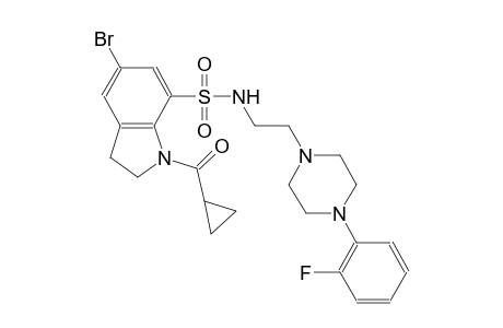 5-bromo-1-(cyclopropylcarbonyl)-N-{2-[4-(2-fluorophenyl)-1-piperazinyl]ethyl}-7-indolinesulfonamide