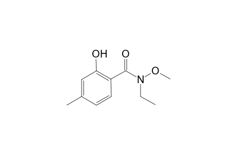 N-Ethyl-2-hydroxy-N-methoxy-4-methylbenzamide