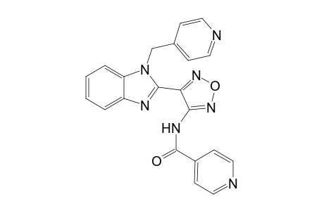 4-Pyridinecarboxamide, N-[4-[1-(4-pyridinylmethyl)-1H-1,3-benzimidazol-2-yl]-1,2,5-oxadiazol-3-yl]-