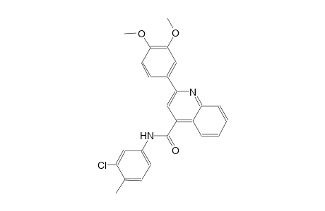 N-(3-chloro-4-methylphenyl)-2-(3,4-dimethoxyphenyl)-4-quinolinecarboxamide