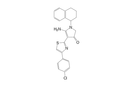 3H-pyrrol-3-one, 5-amino-4-[4-(4-chlorophenyl)-2-thiazolyl]-1,2-dihydro-1-(1,2,3,4-tetrahydro-1-naphthalenyl)-