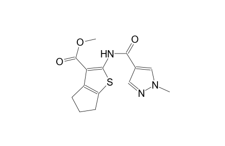 methyl 2-{[(1-methyl-1H-pyrazol-4-yl)carbonyl]amino}-5,6-dihydro-4H-cyclopenta[b]thiophene-3-carboxylate