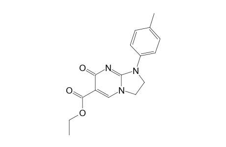 ETHYL-1-(4-METHYLPHENYL)-7(1H)-OXO-2,3-DIHYDROIMIDAZO-[1,2-A]-PYRIMIDINE-6-CARBOXYLATE