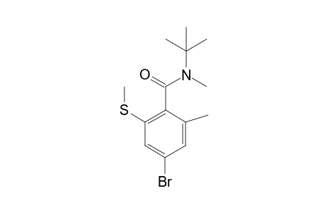4-bromo-N-(tert-butyl)-N,2-dimethyl-6-(methylthio)benzamide