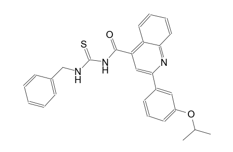 N-benzyl-N'-{[2-(3-isopropoxyphenyl)-4-quinolinyl]carbonyl}thiourea