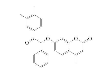 7-[2-(3,4-dimethylphenyl)-2-oxo-1-phenylethoxy]-4-methyl-2H-chromen-2-one