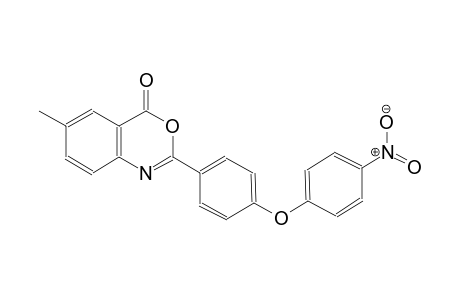 4H-3,1-benzoxazin-4-one, 6-methyl-2-[4-(4-nitrophenoxy)phenyl]-