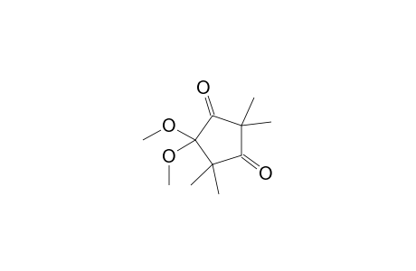 2,2,4,4-Tetramethyl-5,5-dimethoxycyclopentane-1,3-dione