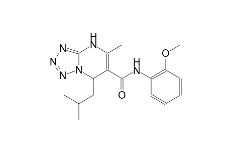 7-isobutyl-N-(2-methoxyphenyl)-5-methyl-4,7-dihydrotetraazolo[1,5-a]pyrimidine-6-carboxamide