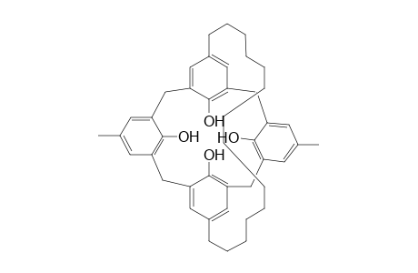 11,23-dimethyl-5,7-tetradecano-25,26,27,28-tetrahydroxycalix[4]arene