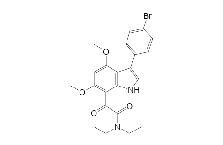 N,N-Diethyl 3-(4-bromophenyl)-4,6-dimethoxyindole-7-glyoxylamide
