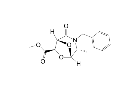 (1R,4R,5S,7R)-3-benzyl-2-keto-4-methyl-6,8-dioxa-3-azabicyclo[3.2.1]octane-7-carboxylic acid methyl ester