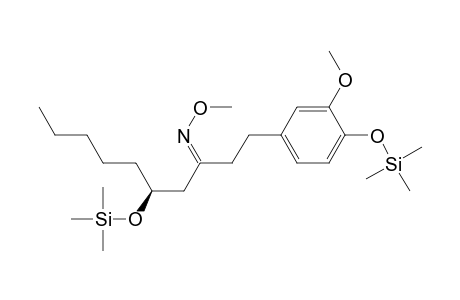 3-Decanone, 1-[3-methoxy-4-[(trimethylsilyl)oxy]phenyl]-5-[(trimethylsilyl)oxy]-, O-methyloxime, [S-(E)]-