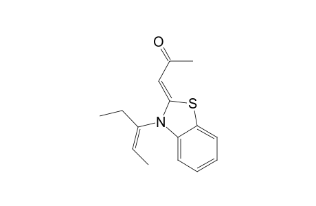 (Z,Z)-2-(acetylmethylene)-N-(pent-2-en-3-yl)-2,3-dihydro-1,3-benzothiazole