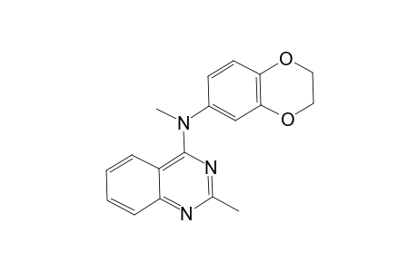 2-Methyl-4-(N-benzodioxan-3-yl-N-methylamino)quinazoline
