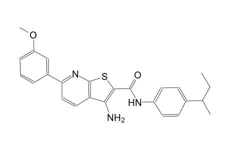 3-amino-N-(4-sec-butylphenyl)-6-(3-methoxyphenyl)thieno[2,3-b]pyridine-2-carboxamide