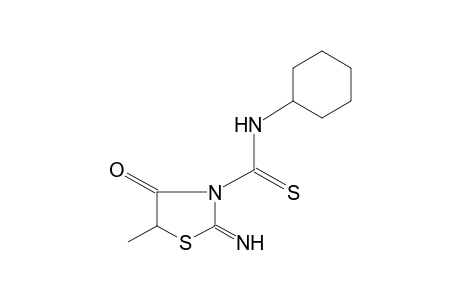 N-CYCLOHEXYL-2-IMINO-5-METHYL-4-OXOTHIO-3-THIAZOLIDINECARBOXAMIDE