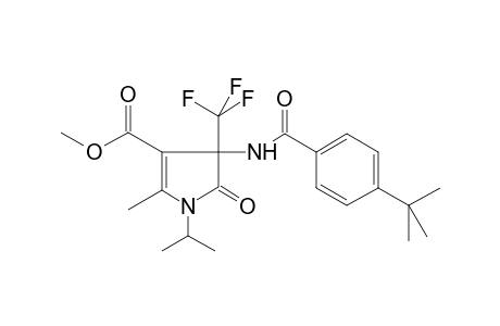 1H-Pyrrole-3-carboxylic acid, 4-[[4-(1,1-dimethylethyl)benzoyl]amino]-4,5-dihydro-2-methyl-1-(1-methylethyl)-5-oxo-4-(trifluoromethyl)-, methyl ester