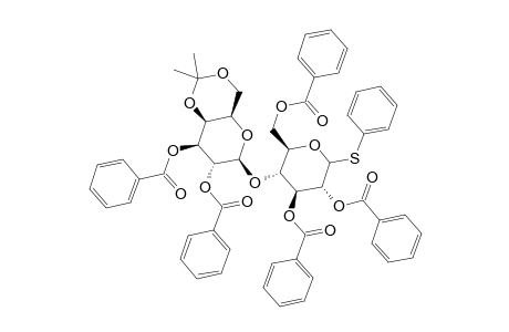 PHENYL-2,3-DI-O-BENZOYL-4,6-ISOPROPYLIDENE-BETA-D-GALACTOPYRANOSYL-(1->4)-2,3,6-TRI-O-BENZOYL-1-THIO-BETA-D-GLUCOPYRANOSIDE