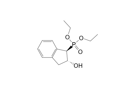 Phosphonic acid, (2,3-dihydro-2-hydroxy-1H-inden-1-yl)-, diethyl ester, trans-(.+-.)-