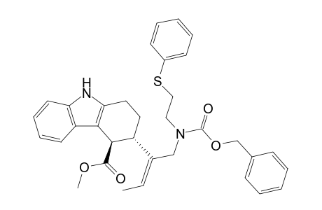 Methyl trans-3-{1-[N-Benzyloxycarbonyl-N-(2-phenylsulfanylethyl)aminomethyl]-1(E)-propenyl}-1,2,3,4-terahydrocarbazole-4-carboxylate