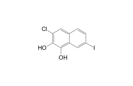 3-Chloro-7-iodonaphthalene-1,2-diol