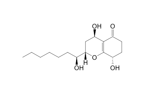 (2S,4R,8S)-4,8-bis(oxidanyl)-2-[(1S)-1-oxidanylheptyl]-2,3,4,6,7,8-hexahydrochromen-5-one