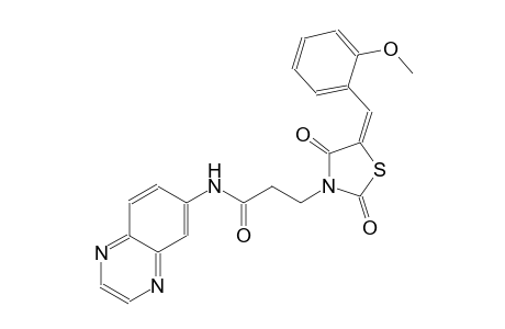 3-thiazolidinepropanamide, 5-[(2-methoxyphenyl)methylene]-2,4-dioxo-N-(6-quinoxalinyl)-, (5E)-