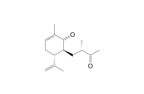 (2S,2'S,3R)-3-Isopropenyl-6-methyl-2-(2'-methyl-3'-oxobutyl)-5-cyclohexen-1-one