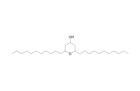 Tetrahydro-2,6-diundecyl-2H-pyran-4-ol