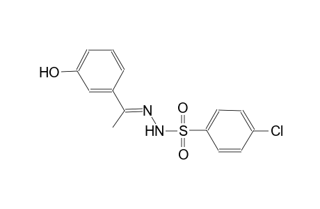 4-chloro-N'-[(E)-1-(3-hydroxyphenyl)ethylidene]benzenesulfonohydrazide
