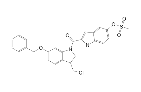 5-BENZYLOXY-1-CHLOROMETHYL-1,2-DIHYDRO-3-[(5-METHYLSULFONYLOXY-1H-INDOL-2-YL)-CARBONYL]-INDOLINE