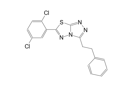 [1,2,4]triazolo[3,4-b][1,3,4]thiadiazole, 6-(2,5-dichlorophenyl)-3-(2-phenylethyl)-