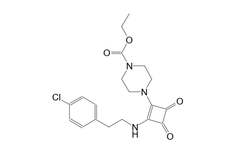 1-piperazinecarboxylic acid, 4-[2-[[2-(4-chlorophenyl)ethyl]amino]-3,4-dioxo-1-cyclobuten-1-yl]-, ethyl ester