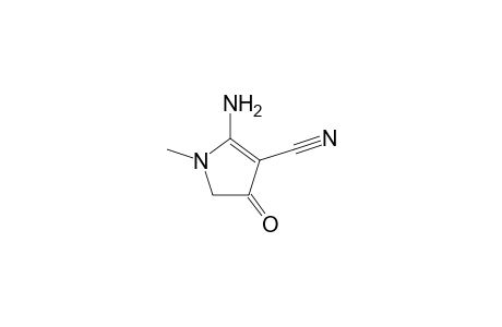 1H-Pyrrole-3-carbonitrile, 2-amino-4,5-dihydro-1-methyl-4-oxo-