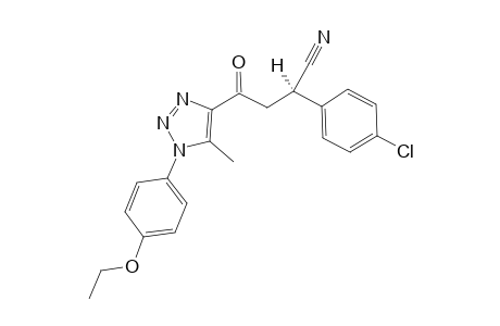 (R)-2-(4-chlorophenyl)-4-(1-(4-ethoxyphenyl)-5-methyl-1H-1,2,3-triazol-4-yl)-4-oxobutanenitrile