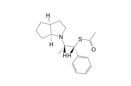 (1R,2S,1'S,5'S)-(-)-[2-(2'-AZABICYCLO-[3.3.0]-OCTAN-2'-YL)-1-PHENYLPROPYL]-THIOACETATE